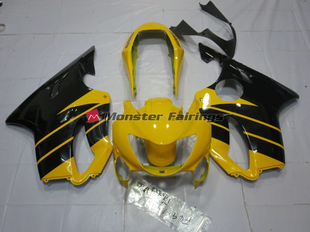 Honda CBR600 F4 1999 - 2000 Gloss Yellow Black ABS fairings - custom motorcycle bodywork kit by Monster Fairings