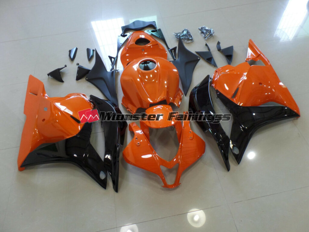 Honda CBR600RR 2009 - 2012 Orange Black ABS fairings - custom motorcycle bodywork kit by Monster Fairings