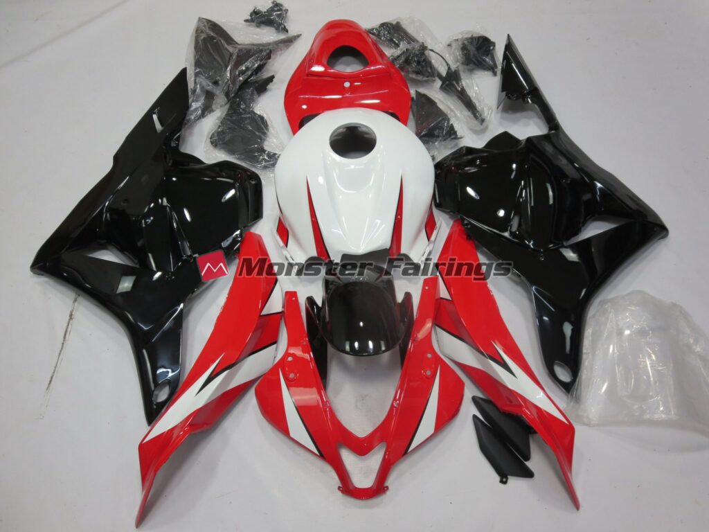 Honda CBR600RR 2009 - 2012 Gloss Red White Black ABS fairings - custom motorcycle bodywork kit by Monster Fairings