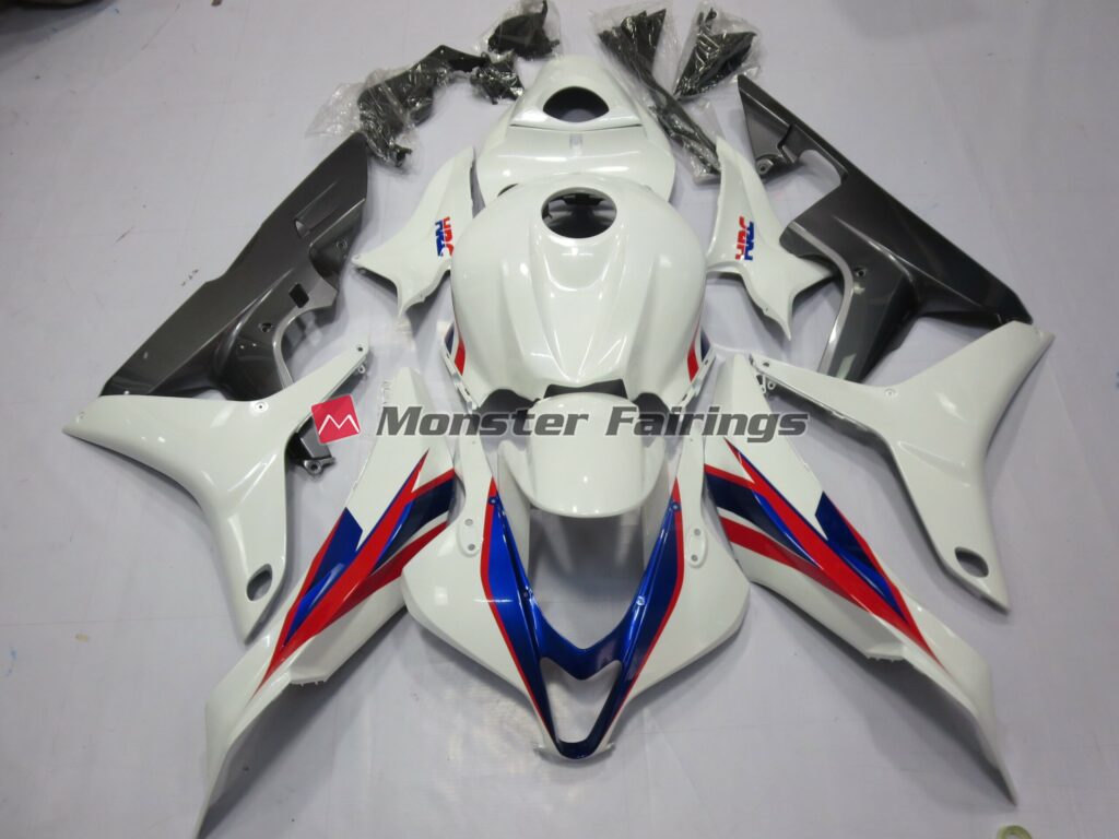 Honda CBR600RR 2007 - 2008 White HRC ABS fairings - custom motorcycle bodywork kit by Monster Fairings
