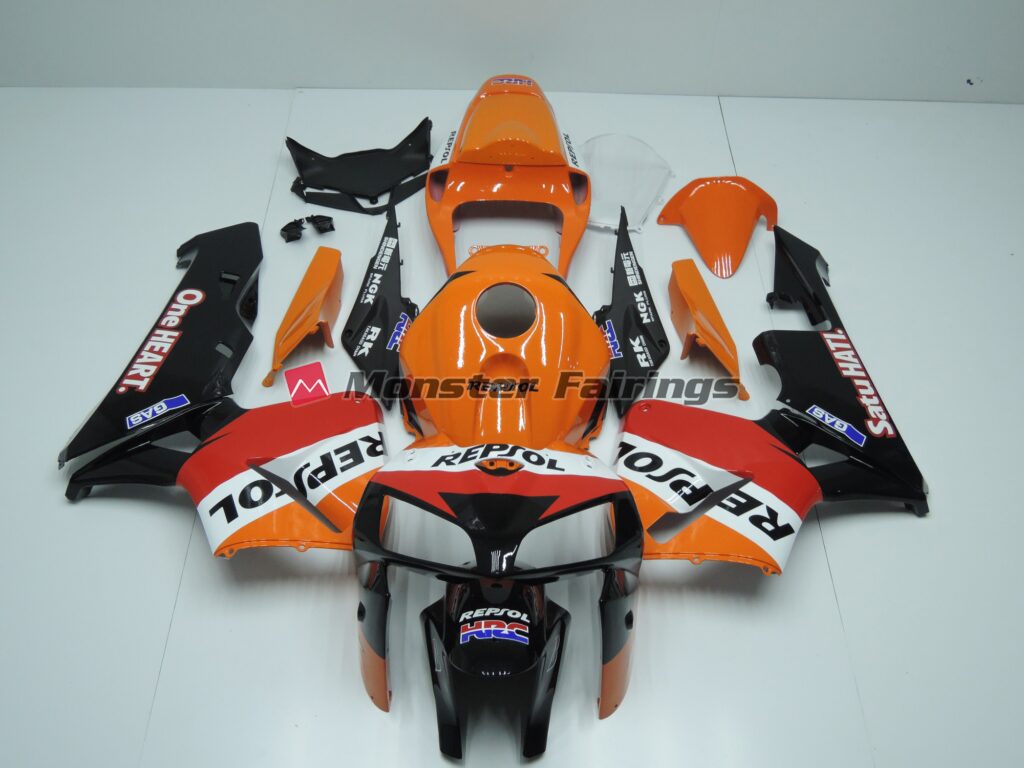 Honda CBR600RR 2005 - 2006 One Heart Repsol ABS fairings - custom motorcycle bodywork kit by Monster Fairings