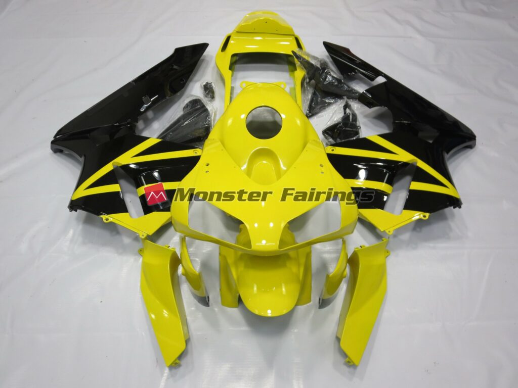 Honda CBR600RR 2003 - 2004 Yellow Black OEM Style ABS fairings - custom motorcycle bodywork kit by Monster Fairings