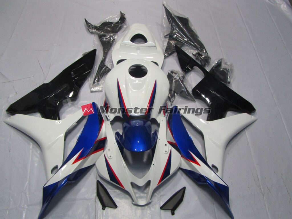 Honda CBR600RR 2007 - 2008 Blue White OEM Style ABS fairings - custom motorcycle bodywork kit by Monster Fairings