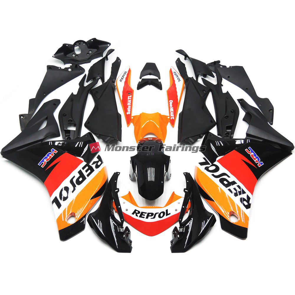 Honda CBR250RR 2011 - 2014 Gloss Repsol ABS fairings - custom motorcycle bodywork kit by Monster Fairings