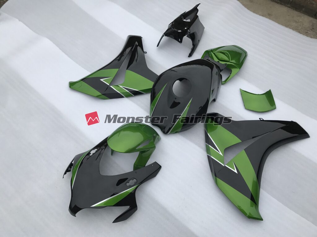 Honda CBR1000RR custom ABS fairings 2008 - 2011 in Vibrant Green - durable replacement kit, Monster Fairings
