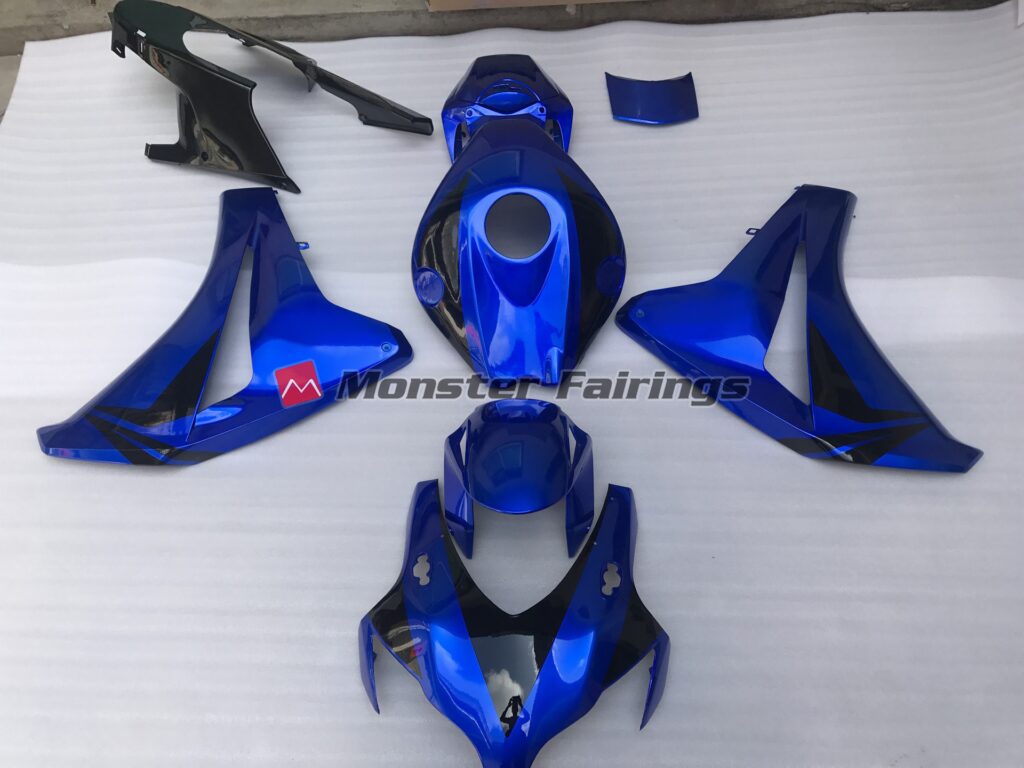 Honda CBR1000RR 2008 - 2011 Vibrant High Gloss Blue ABS fairings - custom motorcycle bodywork kit by Monster Fairings