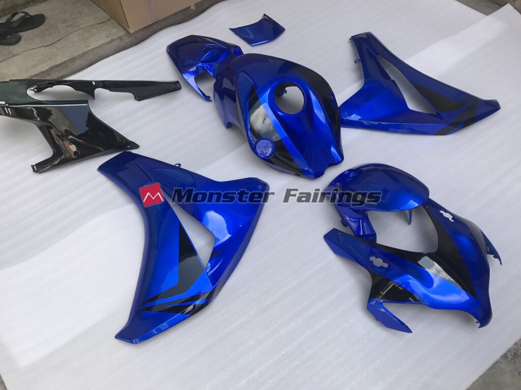 Vibrant High Gloss Blue ABS fairings for Honda CBR1000RR 2008 - 2011 - premium OEM fit kit by Monster Fairings