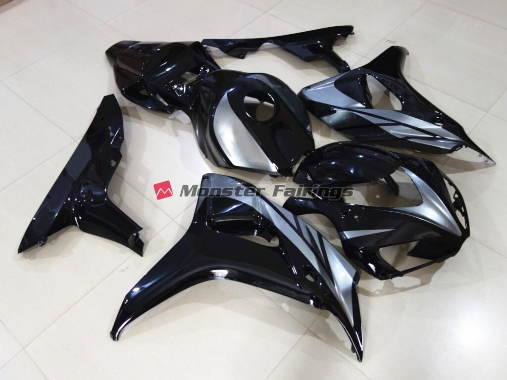 Silver and Black ABS fairings for Honda CBR1000RR 2006 - 2007 - premium OEM fit kit by Monster Fairings