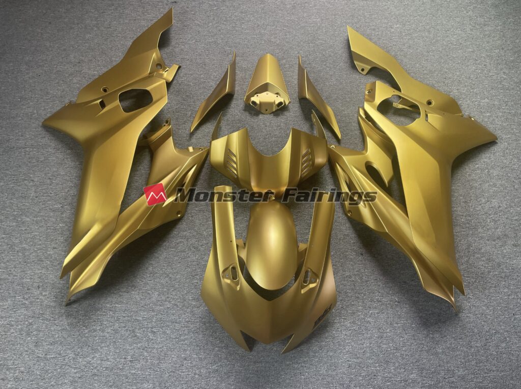 Yamaha R6 2017 - 2022 Custom Gold ABS fairings - custom motorcycle bodywork kit by Monster Fairings