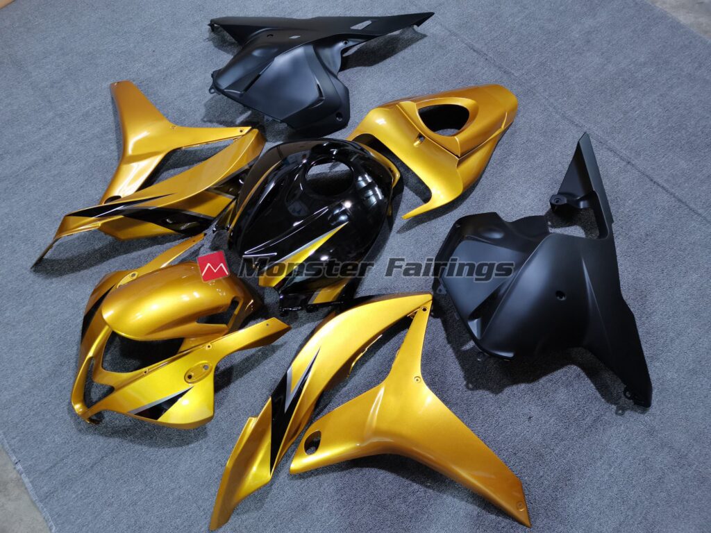 Honda CBR600RR custom ABS fairings 2009 - 2012 in OEM Style Gold - durable replacement kit, Monster Fairings