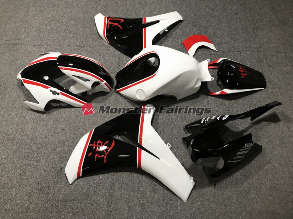 Gloss White, Red and Black ABS fairings for Honda CBR1000RR 2008 - 2011 - premium OEM fit kit by Monster Fairings