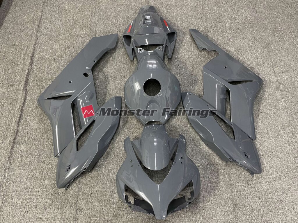 Honda CBR1000RR 2004 - 2005 Nardo White Logos ABS fairings - custom motorcycle bodywork kit by Monster Fairings