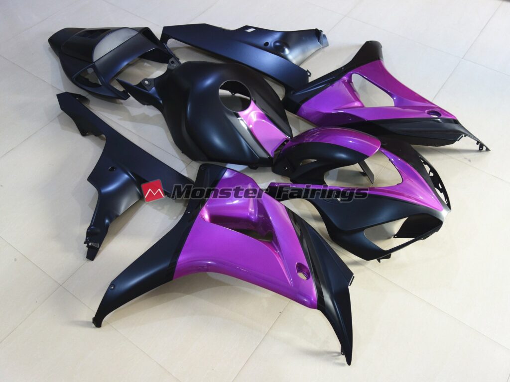Matte Black Purple ABS fairings for Honda CBR1000RR 2006 - 2007 - premium OEM fit kit by Monster Fairings