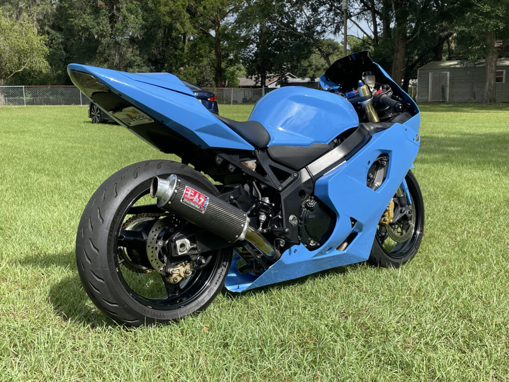 Suzuki GSXR 600 - 750 custom ABS fairings 2004 - 2005 in Sky Blue - durable replacement kit, Monster Fairings