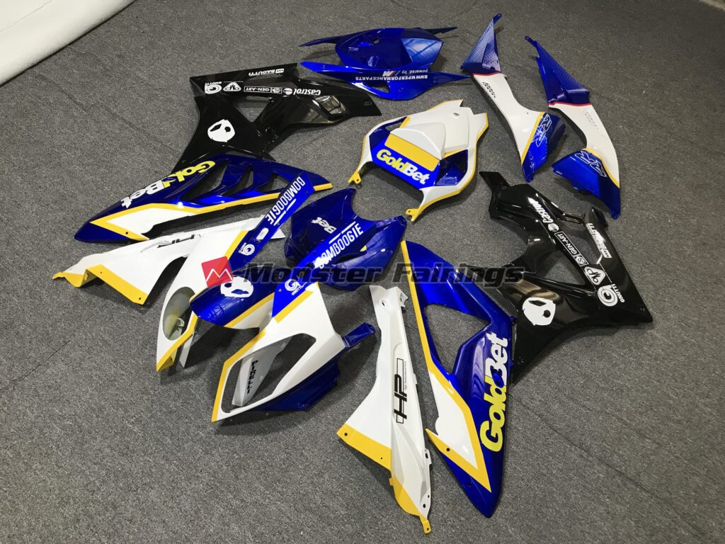 Gloss White and Blue ABS fairings for Honda CBR1000RR 2012 - 2016 - premium OEM fit kit by Monster Fairings