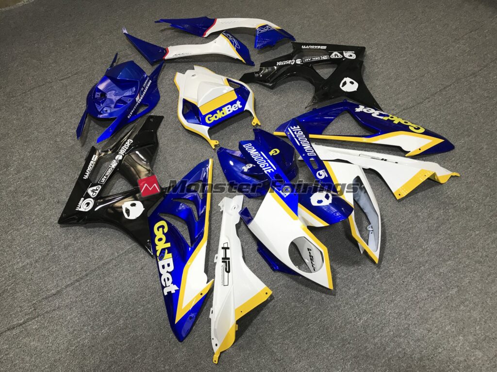 Honda CBR1000RR custom ABS fairings 2012 - 2016 Gloss White and Blue - durable replacement kit, Monster Fairings