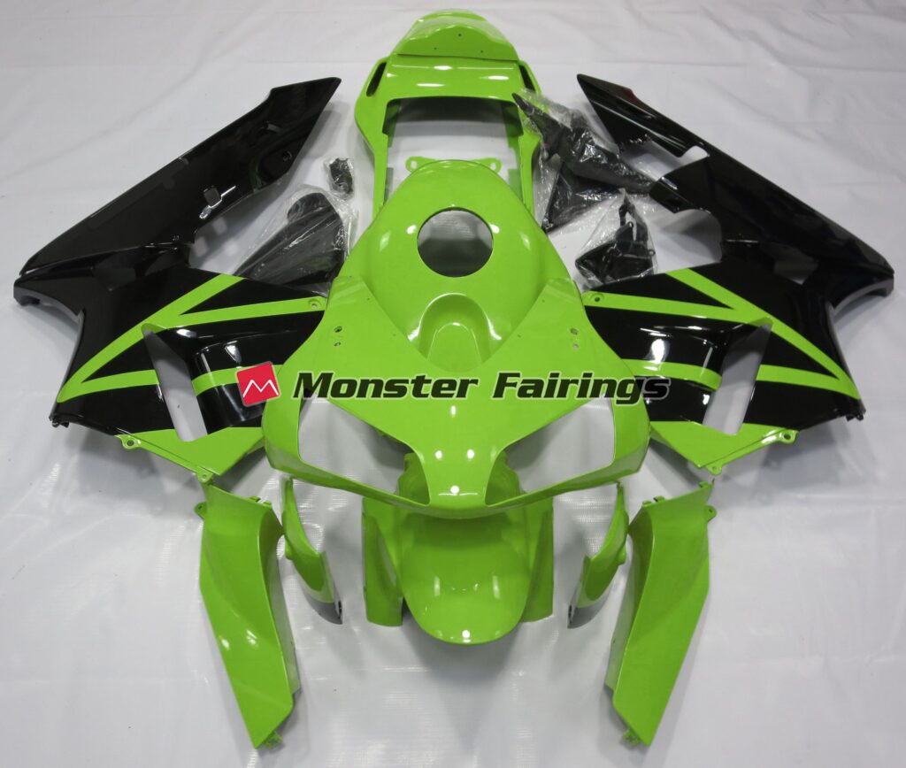 Honda CBR600RR 2003 - 2004 Bright Green ABS fairings - custom motorcycle bodywork kit by Monster Fairings