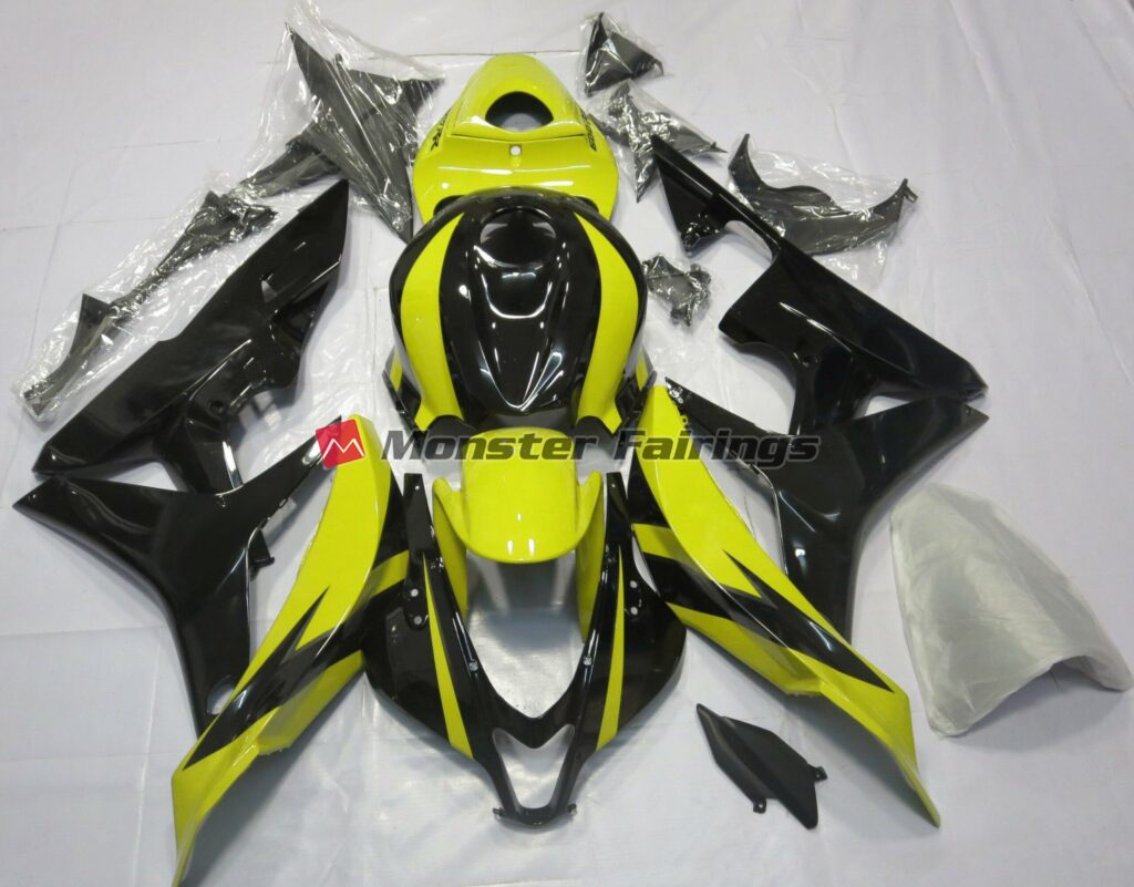 Honda CBR600RR 2007 - 2008 Yellow Black OEM Design ABS fairings - custom motorcycle bodywork kit by Monster Fairings