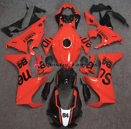 Honda CBR1000RR 2017 - 2025 Red Street Flava ABS fairings - custom motorcycle bodywork kit by Monster Fairings