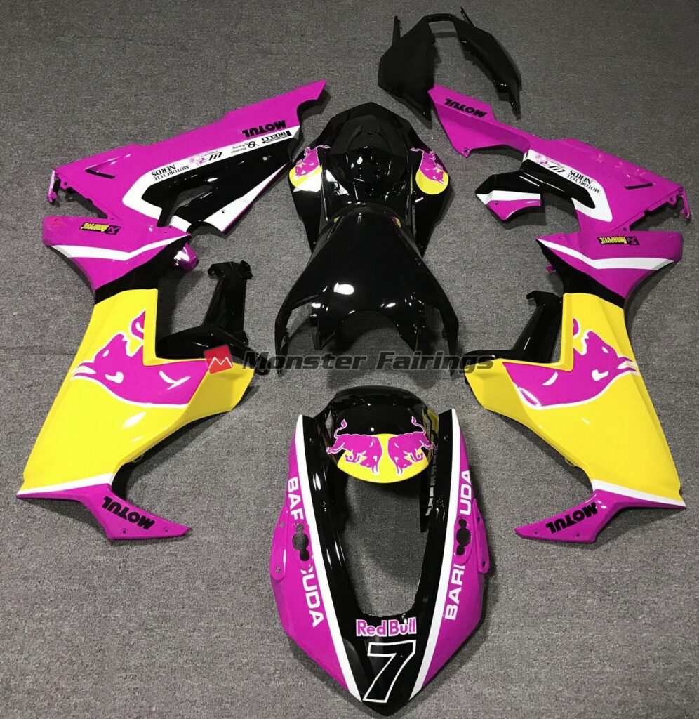 Honda CBR1000RR 2017 - 2025 Pink Bull ABS fairings - custom motorcycle bodywork kit by Monster Fairings