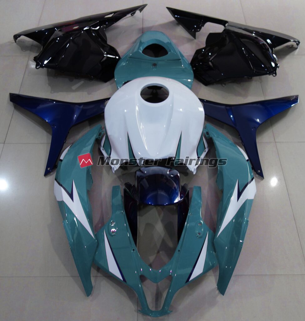 Honda CBR600RR 2009 - 2012 Gloss Light Blue Blue ABS fairings - custom motorcycle bodywork kit by Monster Fairings