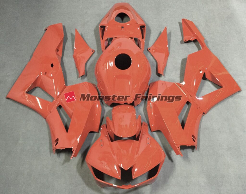 Honda CBR600RR 2013 - 2025 Gloss Orange Plain ABS fairings - custom motorcycle bodywork kit by Monster Fairings