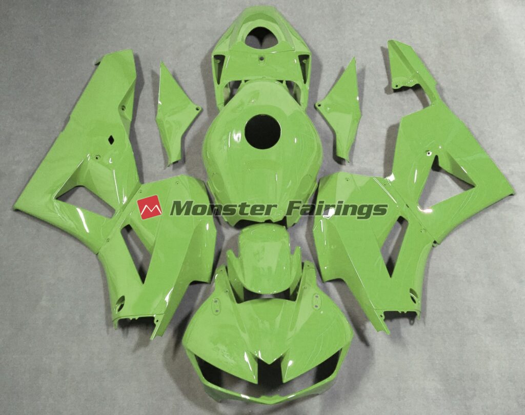 Honda CBR600RR 2013 - 2025 Light Green Plain ABS fairings - custom motorcycle bodywork kit by Monster Fairings