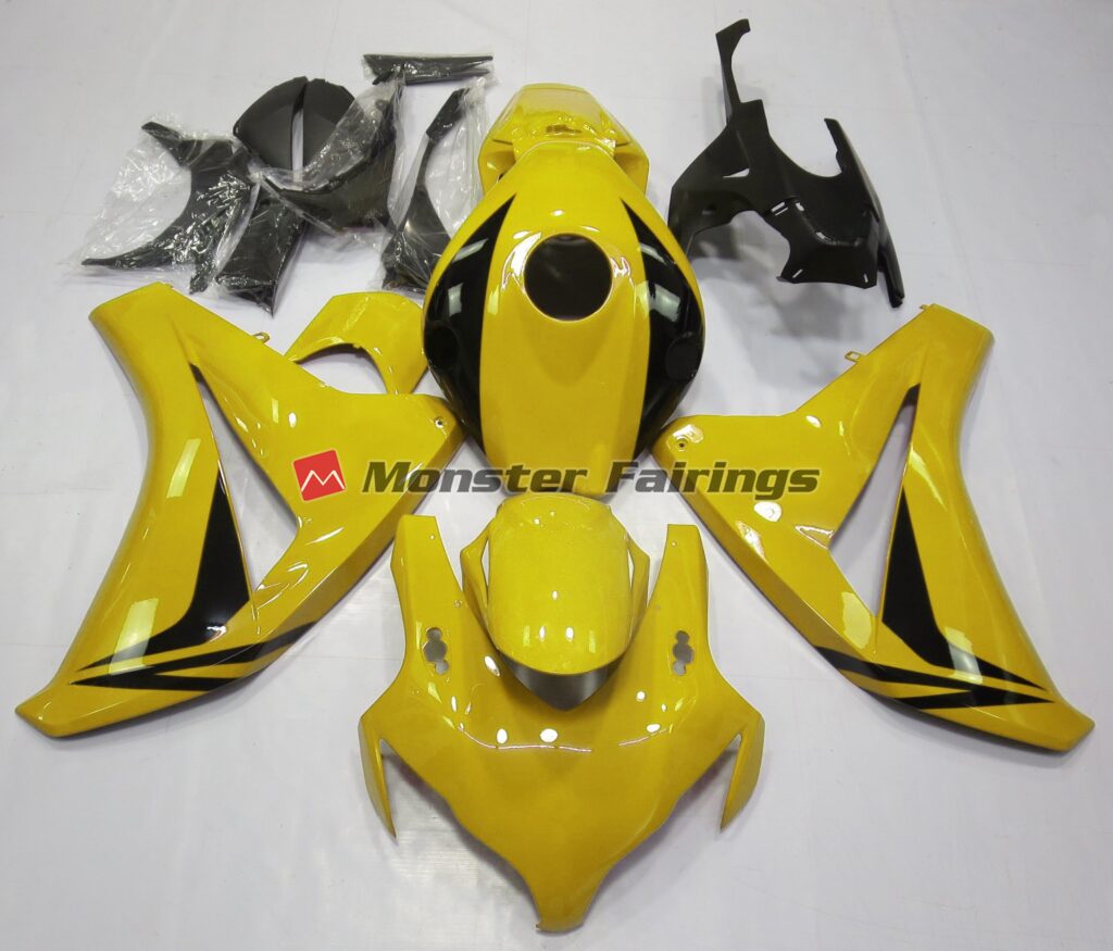 Honda CBR1000RR 2008 - 2011 Gloss Yellow OEM Style ABS fairings - custom motorcycle bodywork kit by Monster Fairings