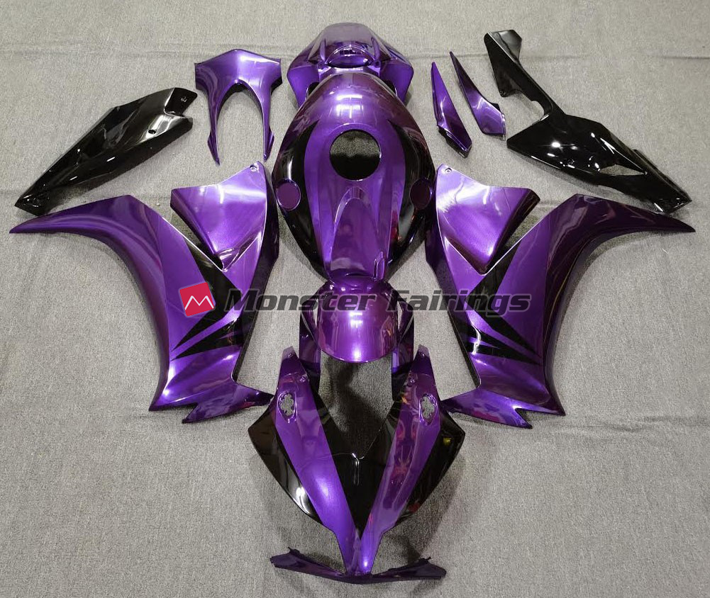 Honda CBR1000RR 2012 - 2016 Purple with Black Style ABS fairings - custom motorcycle bodywork kit by Monster Fairings