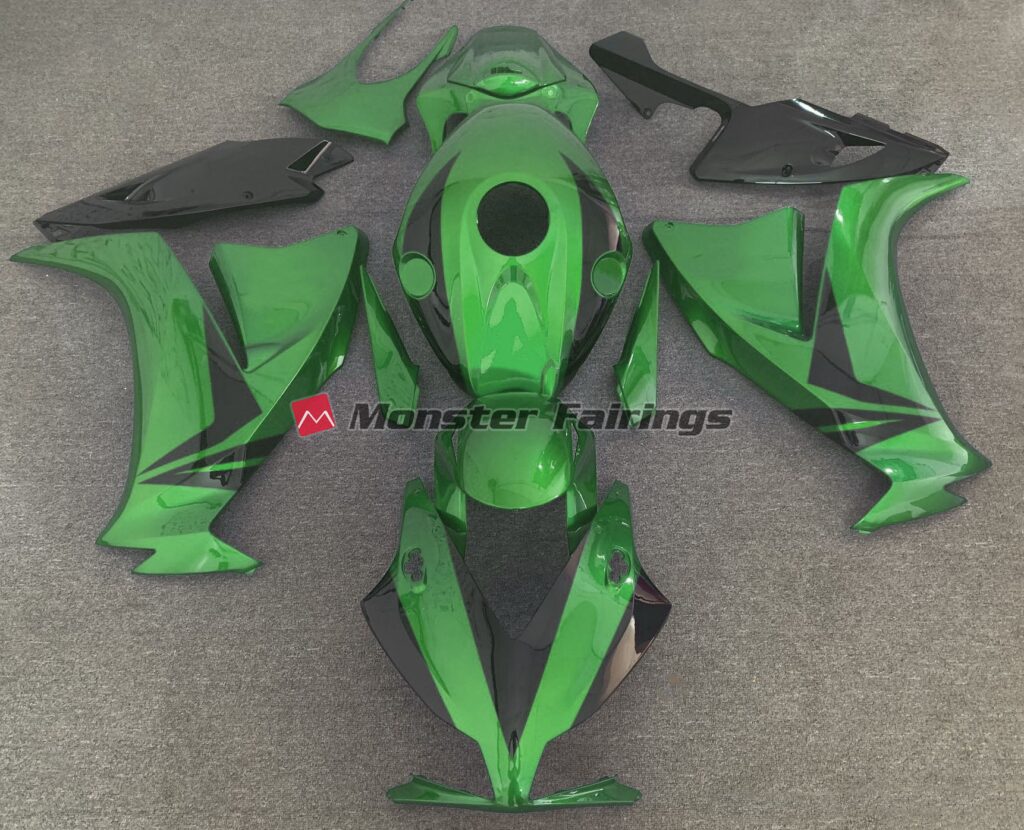 Honda CBR1000RR 2012 - 2016 Green with Black Style ABS fairings - custom motorcycle bodywork kit by Monster Fairings