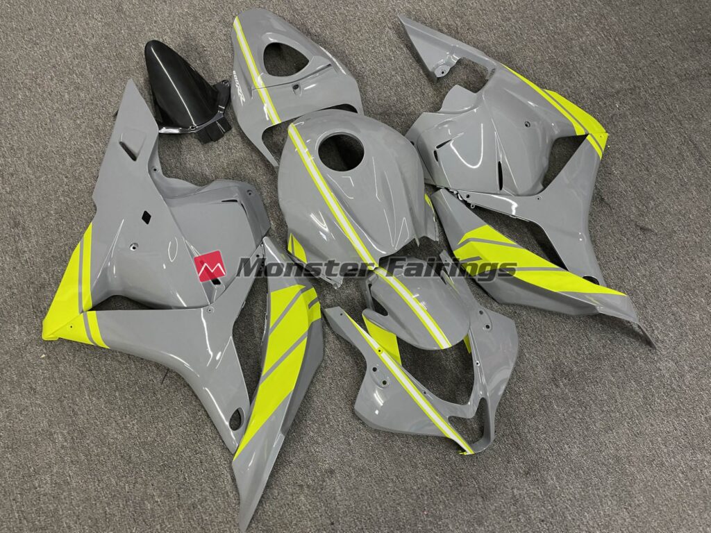 Nardo Grey High Viz Yellow ABS fairings for Honda CBR600RR 2009 - 2012 - premium OEM fit kit by Monster Fairings