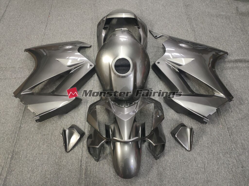 Honda VFR800 2002 - 2012 Gloss Grey ABS fairings - custom motorcycle bodywork kit by Monster Fairings