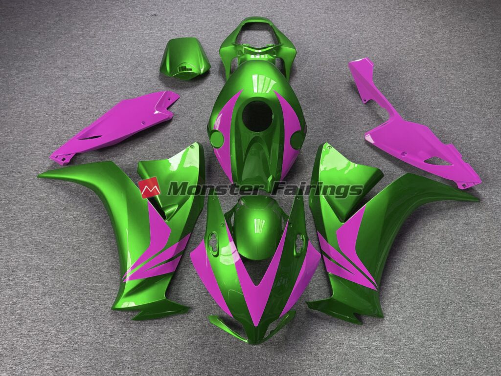 Honda CBR1000RR 2012 - 2016 Gloss Green Pink ABS fairings - custom motorcycle bodywork kit by Monster Fairings