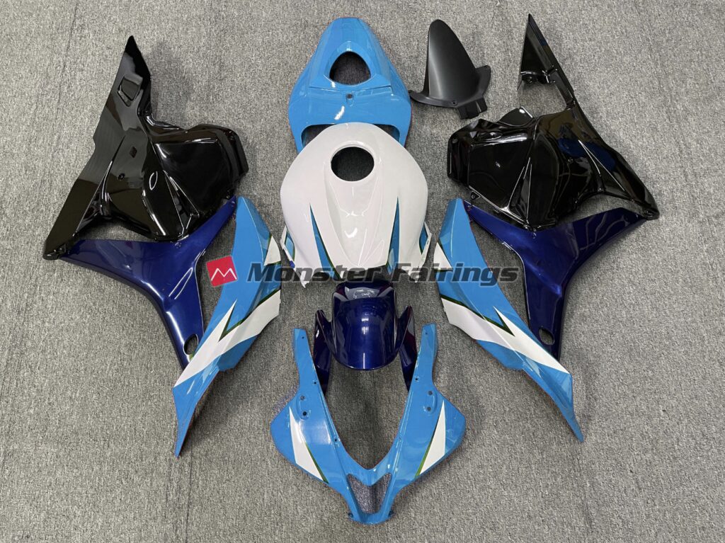 Honda CBR600RR 2009 - 2012 Light Blue White ABS fairings - custom motorcycle bodywork kit by Monster Fairings