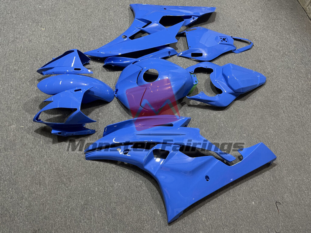 2006 - 2007 Yamaha R6 Baby Blue fairing set - ABS injection, custom painted by Monster Fairings