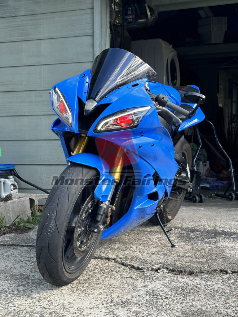 Monster Fairings ABS fairing kit for Yamaha R6 2006 - 2007 - Baby Blue, precise OEM fit