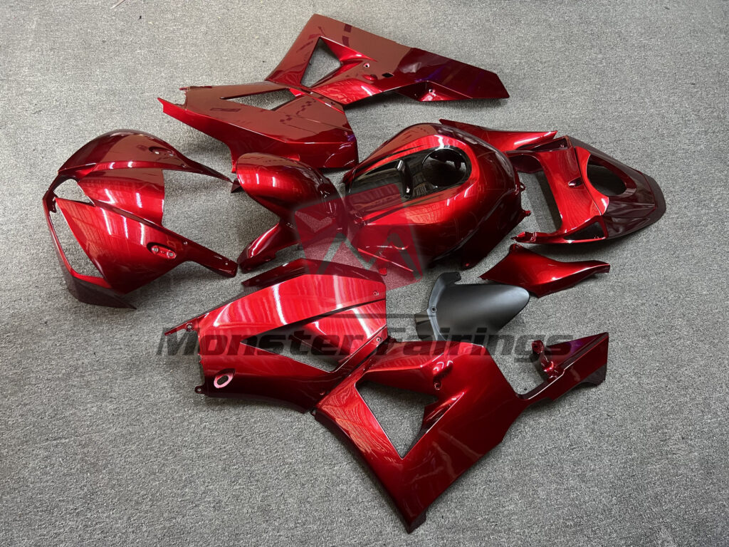 2013 - 2025 Honda CBR600RR Deep Red fairing set - ABS injection, custom painted by Monster Fairings