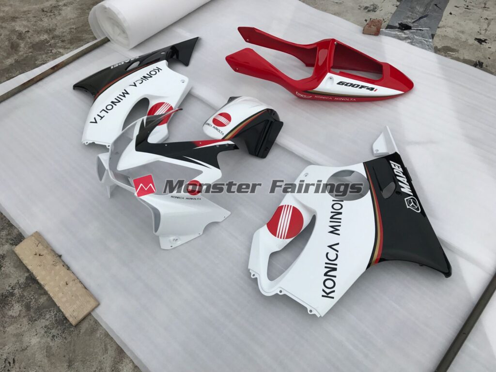 Konica Minolta Design ABS fairings for Honda CBR600 F4i 2001 - 2003 - premium OEM fit kit by Monster Fairings