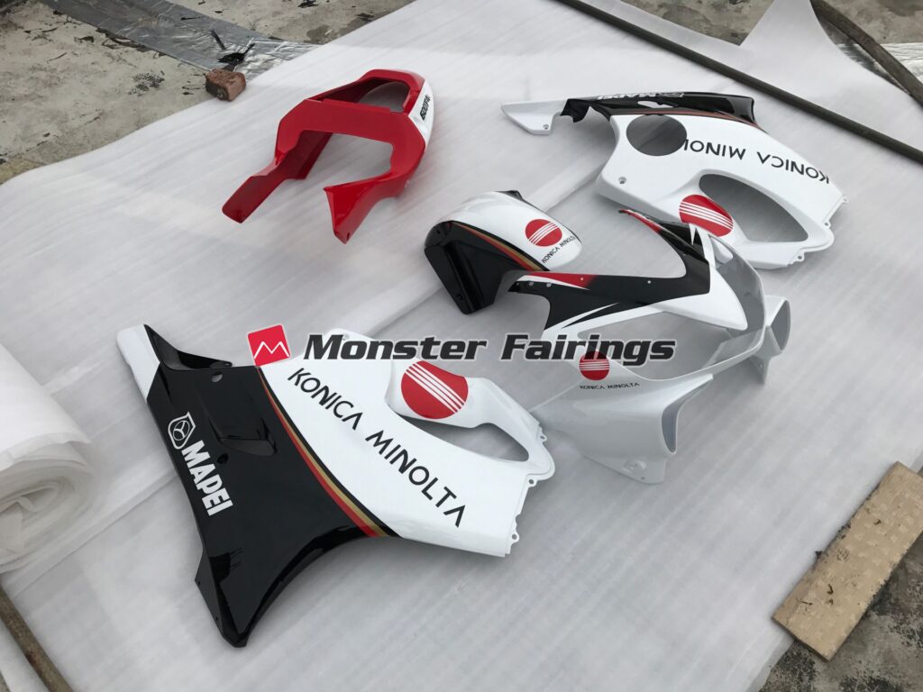 Honda CBR600 F4i custom ABS fairings 2001 - 2003 in Konica Minolta Design - durable replacement kit, Monster Fairings