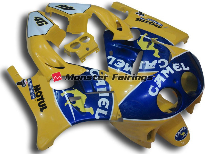 Honda CBR250RR 1990 - 1998 Camel ABS fairings - custom motorcycle bodywork kit by Monster Fairings