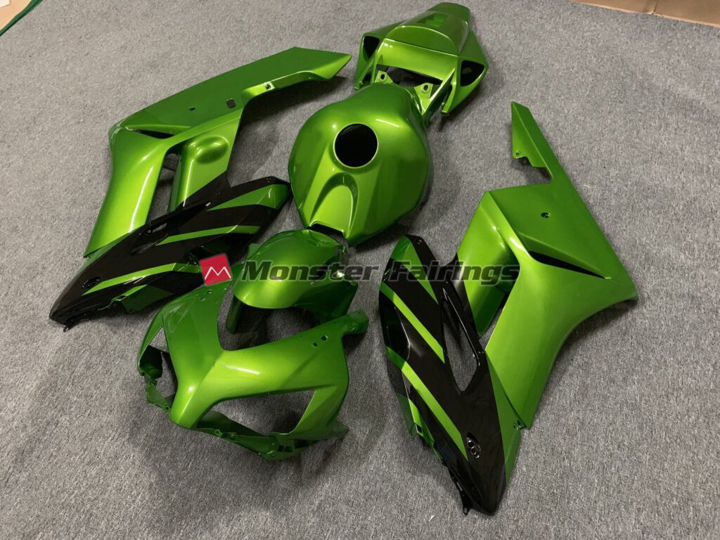 2004 - 2005 Honda CBR1000RR Bright Green fairing set - ABS injection, custom painted by Monster Fairings