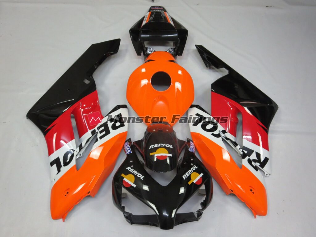 Honda CBR1000RR 2004 - 2005 Vibrant Repsol ABS fairings - custom motorcycle bodywork kit by Monster Fairings