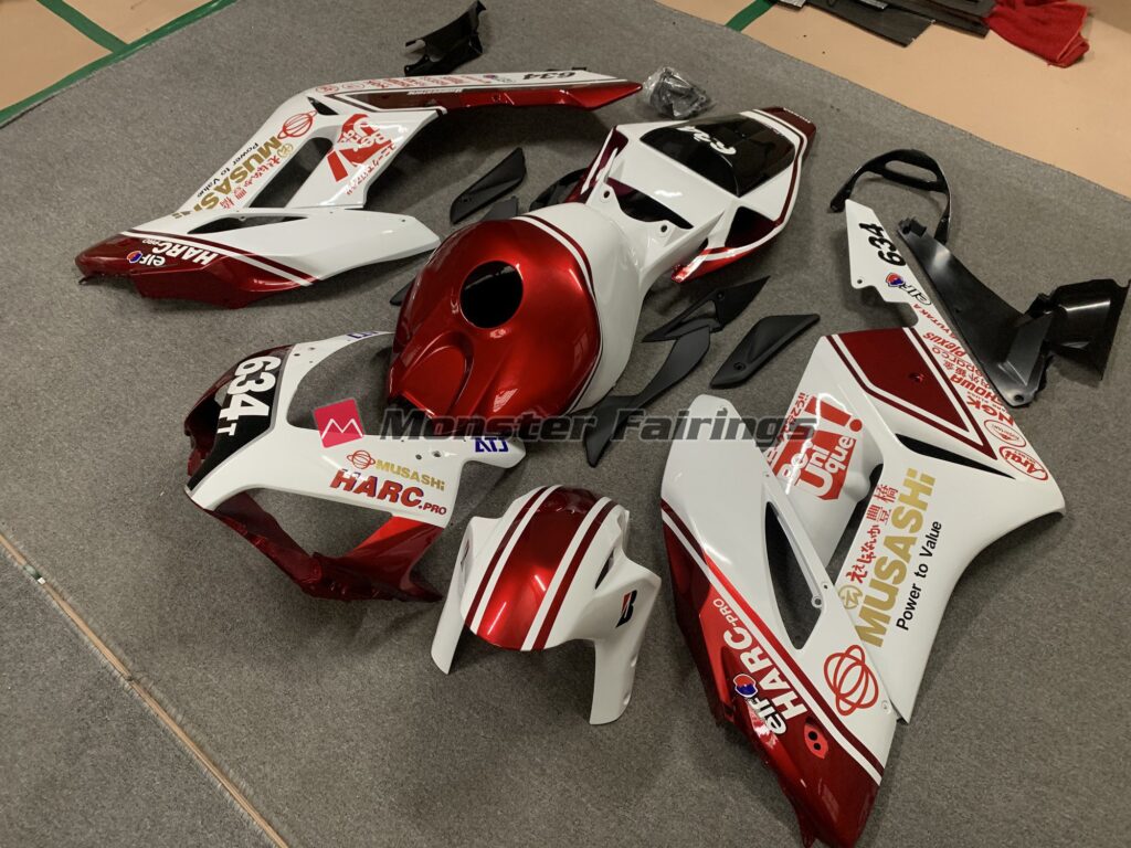 2004 - 2005 Honda CBR1000RR Musashi fairing set - ABS injection, custom painted by Monster Fairings