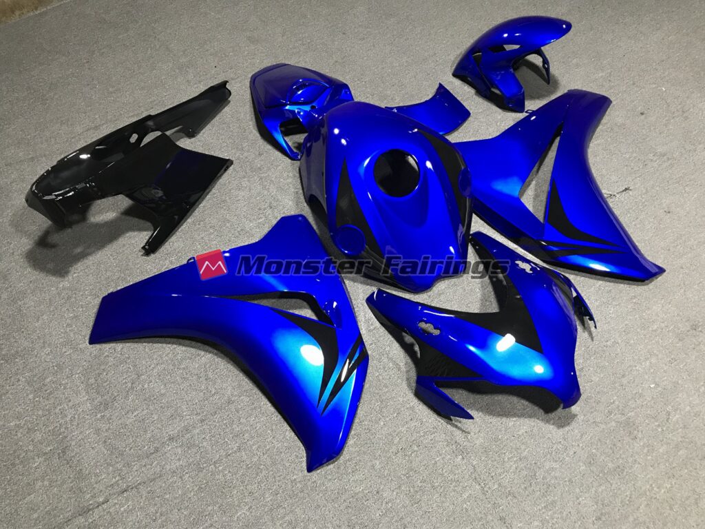 Honda CBR1000RR custom ABS fairings 2008 - 2011 in Deep Blue - durable replacement kit, Monster Fairings