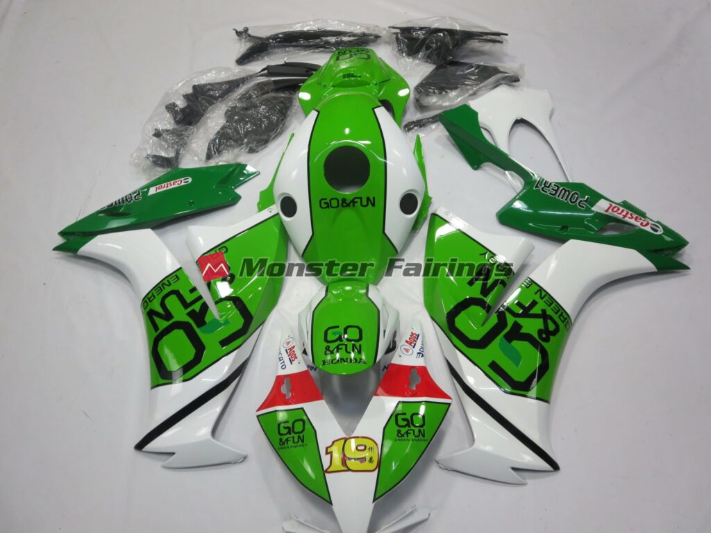 Honda CBR1000RR 2012 - 2016 Go Green ABS fairings - custom motorcycle bodywork kit by Monster Fairings