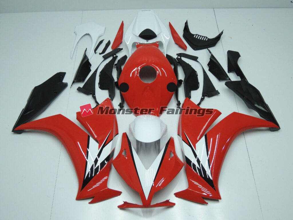 Honda CBR1000RR 2012 - 2016 Red/Orange White and Black ABS fairings - custom motorcycle bodywork kit by Monster Fairings