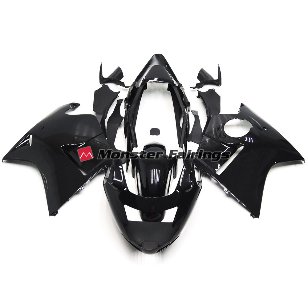 Honda CBR1100XX 1999 - 2007 Black Silver Gloss ABS fairings - custom motorcycle bodywork kit by Monster Fairings