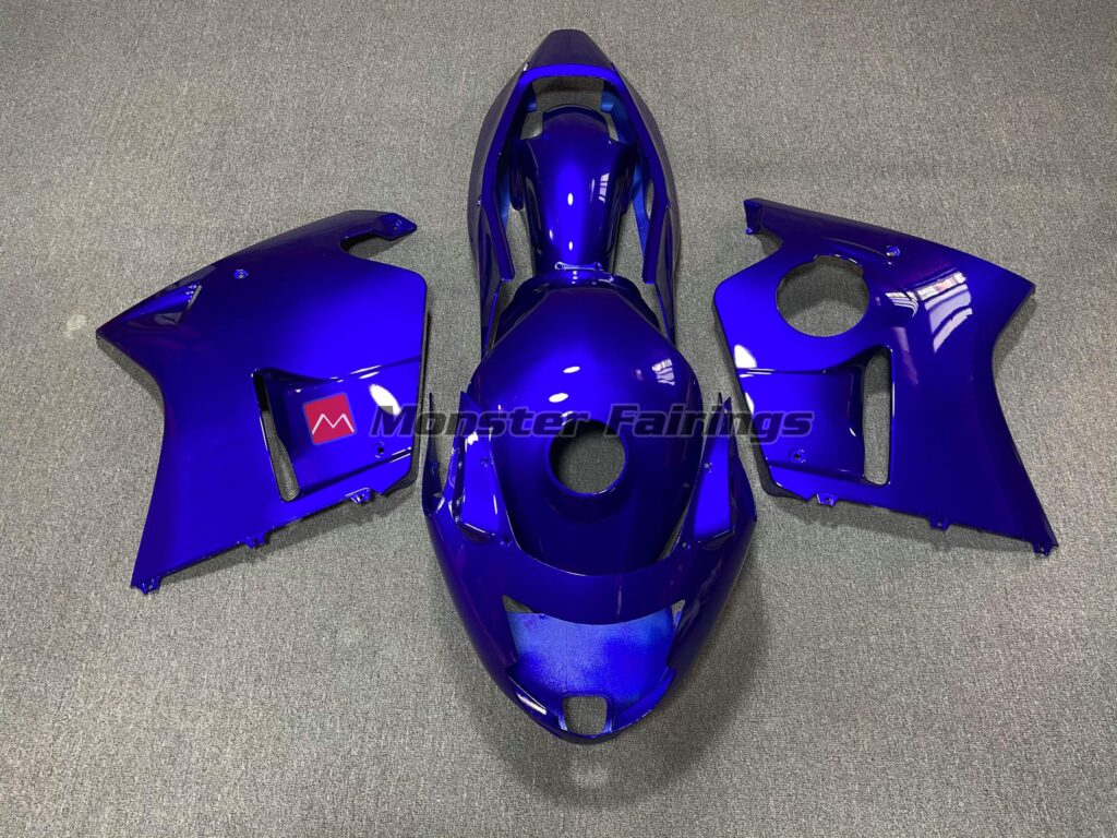 Honda CBR1100XX 1999 - 2007 Flair Blue ABS fairings - custom motorcycle bodywork kit by Monster Fairings
