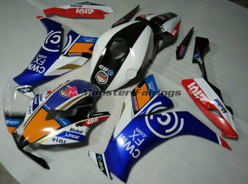 Elf Blue and Orange ABS fairings for Honda CBR1000RR 2012 - 2016 - premium OEM fit kit by Monster Fairings