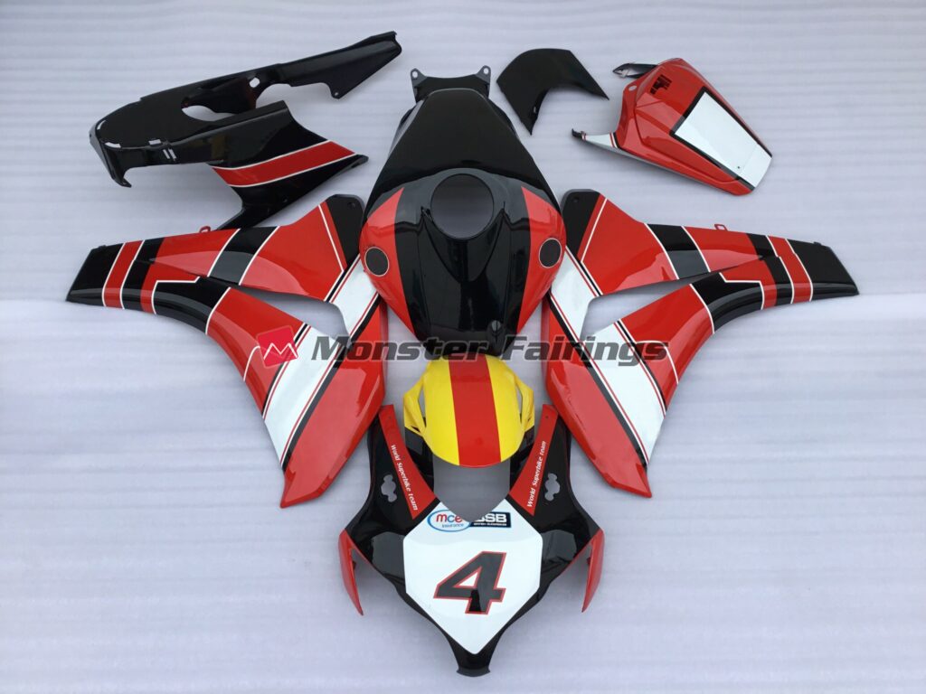 Honda CBR1000RR 2008 - 2011 Honda Racing ABS fairings - custom motorcycle bodywork kit by Monster Fairings